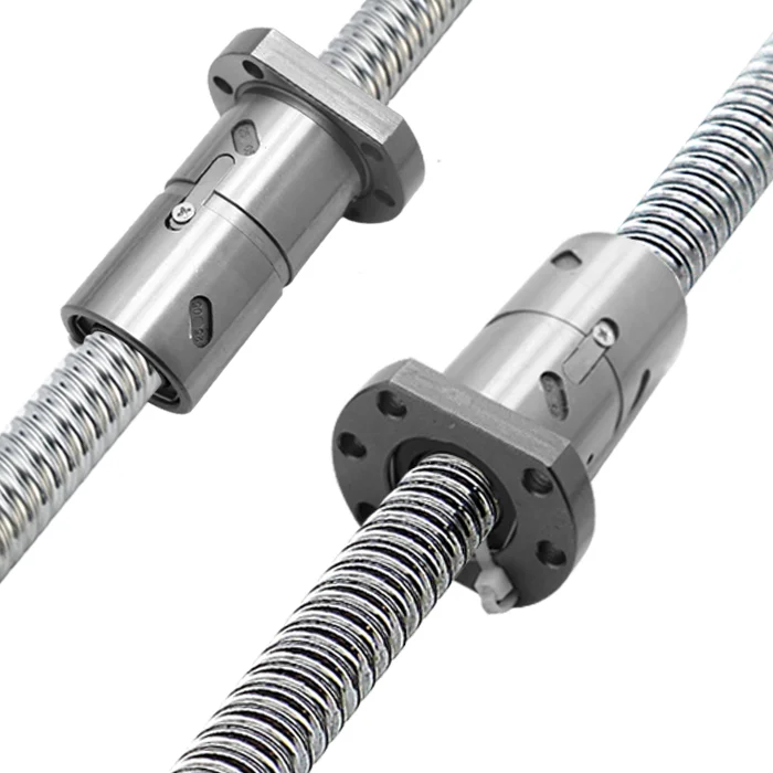 

100-6000mm C7 C5 C3 Double Nuts Ballscrew DFU2005 DFU1610 Double Nut Ball Screw