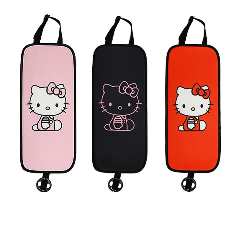 Sanrio Genuine Car Front Armrest Box Rear Cup Holder Protective Pad Hello Kitty Cartoon Car Cute Decorative Accessories Gift