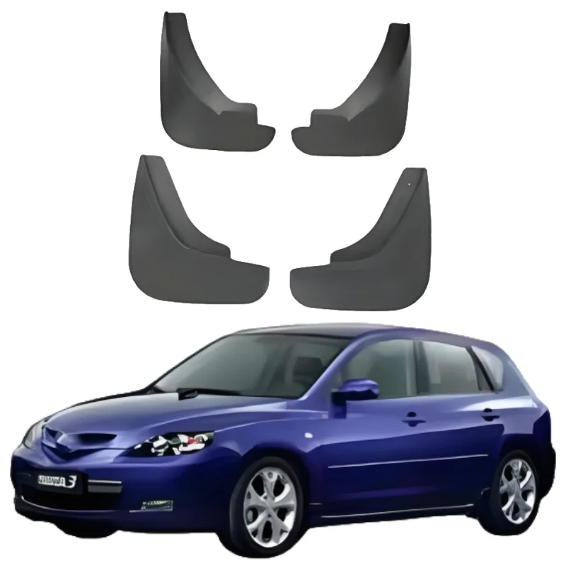 

Modification Car Parts PP+TPR Car Mudflap Mudguard Fender for Mazda3 2006-2011 1.6 Hatchback