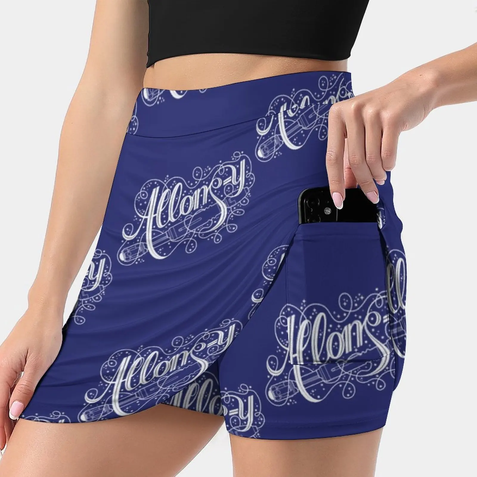 Allons - Y! New Women Skirts Double-Layer Printed Short Dress Mini Sport Skirt Who Tenth David Tennant Tv Series Tillieke