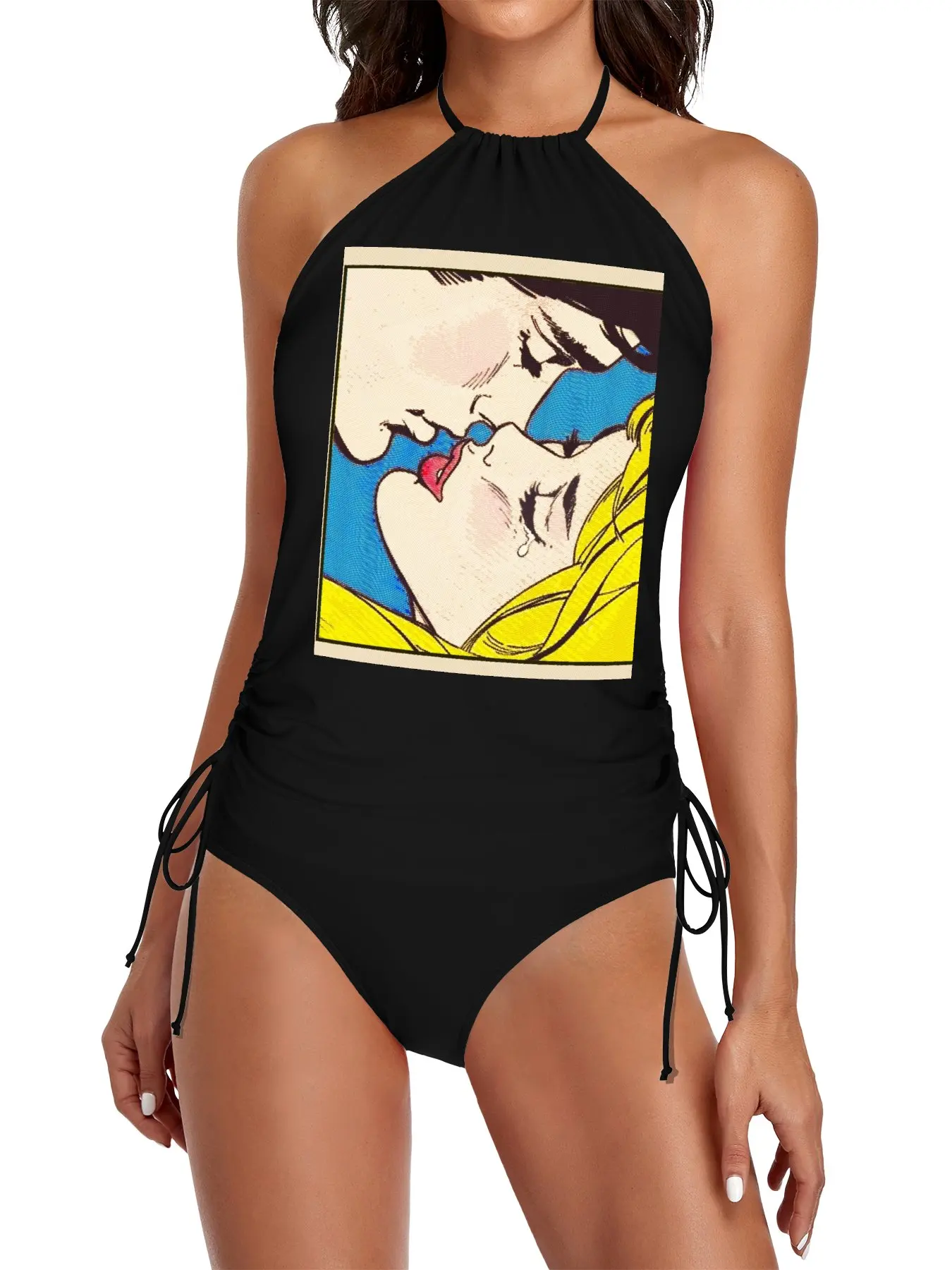 

POP ART ROMANCE Split Swimsuit Set beach pareos for women luxury beachwear beach clothes ladies Women beach