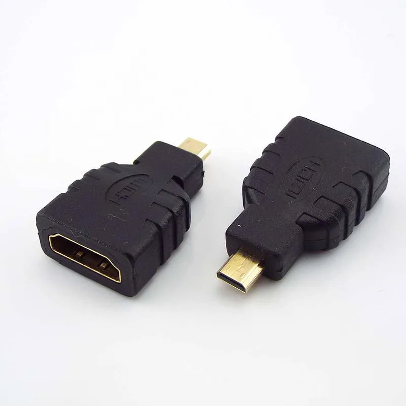 1-5Pcs Micro HD  MI-compatible Male to Female Adapter Type D to A HD Connector Converter Adapter for Xbox 360 for PS3 HDTV L19