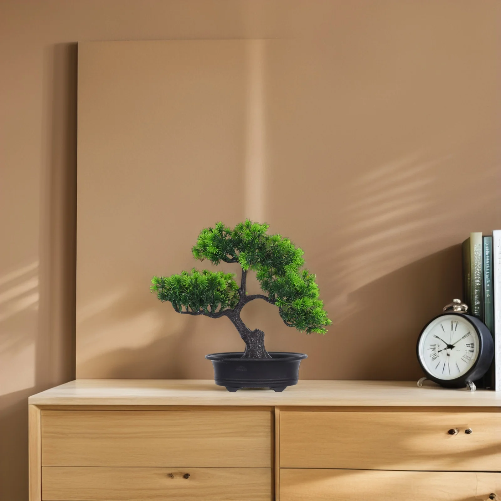 

Realistic Artificial Bonsai Tree Simulation Welcome Pine Potted Plant Decor Desktop Zen Garden Fake Small Greenery Indoor Office