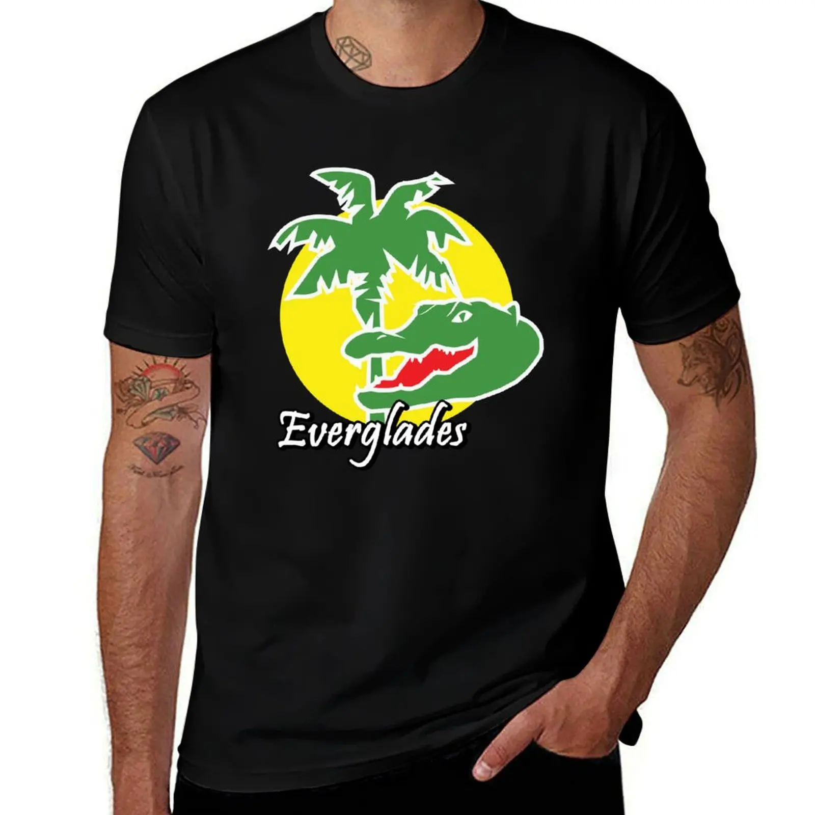 

Футболка Everglades, хлопковая футболка, мужские футболки для мужчин, винтажная футболка с рисунком