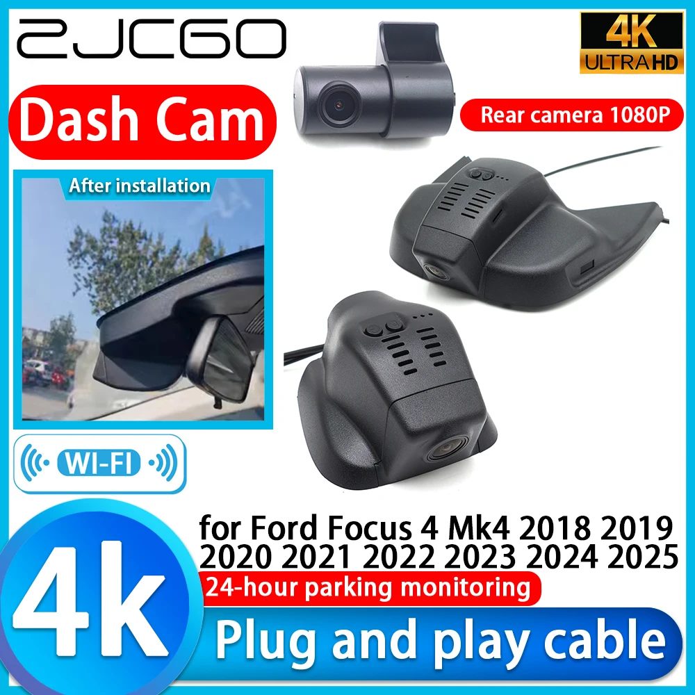 

for Ford Focus 4 Mk4 2018 2019 2020 2021 2022 2023 2024 2025 4K DVR Dash Cam Car Camera Sony Lens Monitor Parking Video Recorder