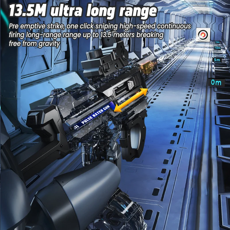 UZI Water Gun Toy Swimming Pool Play Water Adult Shots Games Toy Outdoor Games High Pressure Water Gun Summer Toys for Kid