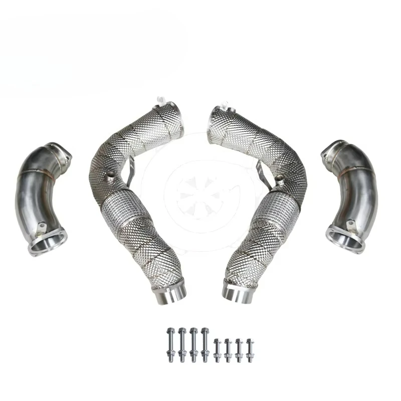 

Exhaust Downpipe for Bmw X5M X6M S68 2025+ with Heat Shield