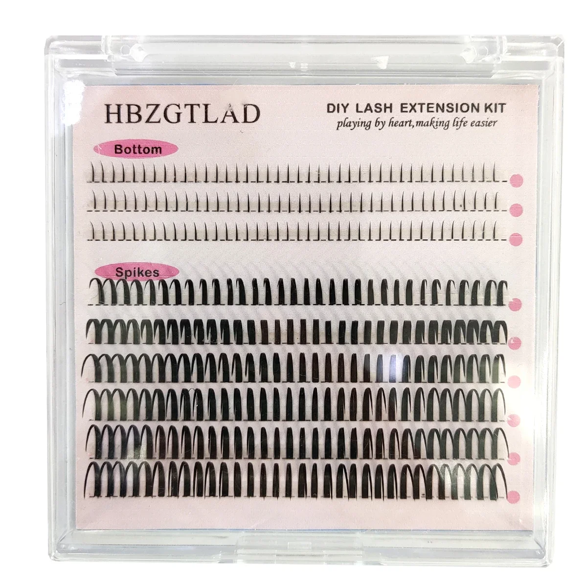 HBZGTLAD 80D/100D Wimpernbüschel mit Basis und spitzem Volumen, DIY Anime-Wimpernbüschel, verlängert Wimpern – Detail 1