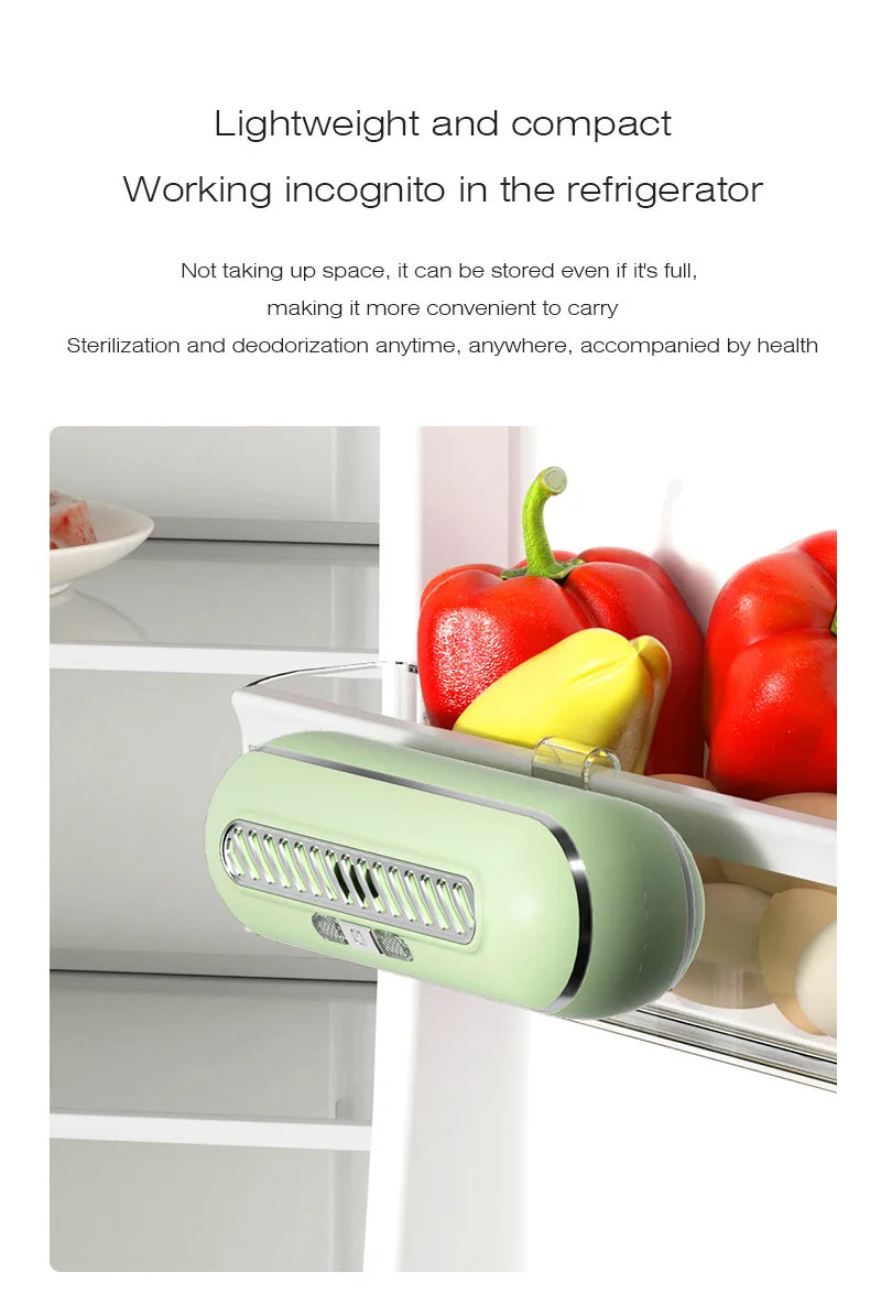 Очиститель воздуха, дезодоратор для холодильника, перезаряжаемый очиститель воздуха с отрицательными ионами, озоновый очиститель, дезодоратор, очиститель воздуха, бытовая защита