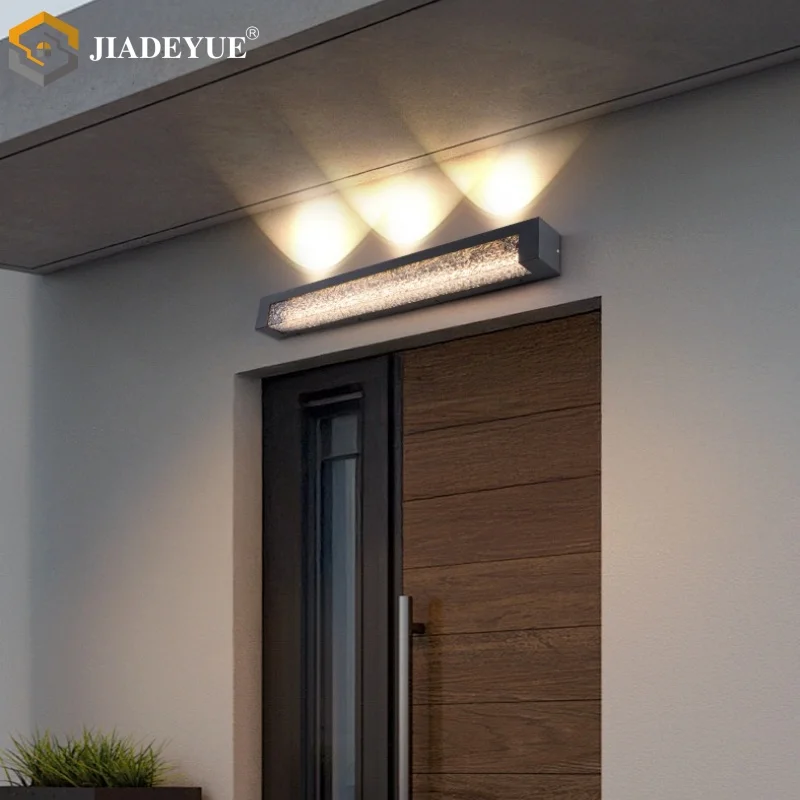 Modern minimalist outdoor waterproof wall lamp, balcony, courtyard, staircase, hallway lamp, stainless steel