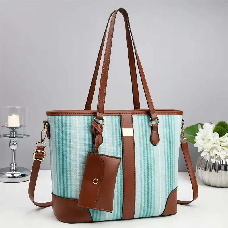 

Новая модная женская большая сумка, трендовая брендовая сумка на плечо с принтом в стиле ретро, большая вместительная элегантная пригородная сумка, дизайнерская роскошная сумка