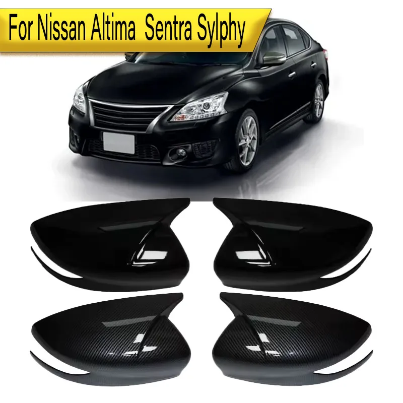 

Для Nissan Altima 2013-2018 Sentra Sylphy 16-19 автомобильное боковое зеркало заднего вида, крышки зеркал, черные