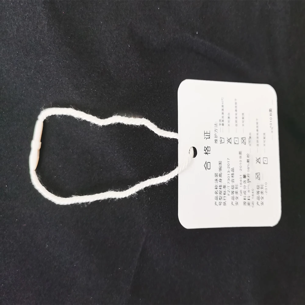 Line Tag Rope Cords Hanging Tablet for Garment Bag Tags Cards DIY Clothing Accessories, Medium Bullet Line 20cm Length 1000 Pcs