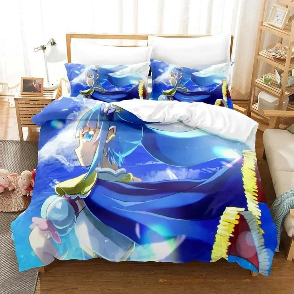 3D Anime Kawaii Girls Sora Harewataru Bedding Set Single Twin Full Queen King Size Bed Set Adult Kid Bedroom Duvet cover Sets