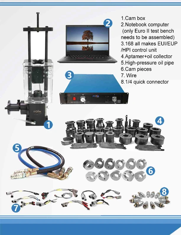 AM-1400 Diesel Cam Box Eui Eup Tester Unit Injector Pump   Cambox  with Adapters for Common Rail Test Bench