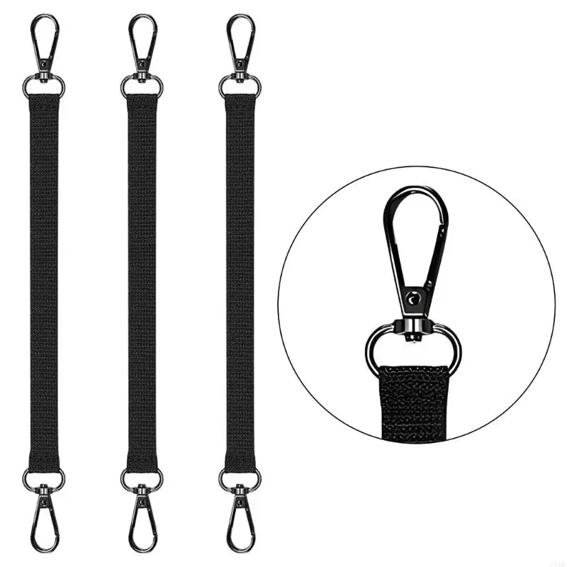 Tape Measure Hanging Holder Set of 4, Double-End Clip Webbing Pieces for Belt or Tool Access, Gear Support for Inspection
