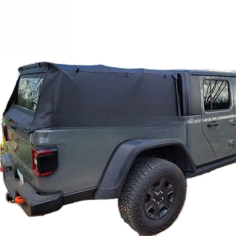 High Quality Hot Selling Offroad 4X4 Pickup Truck Foldable Bed Cover Ox-Fabric Soft Top Canopy Topper  Gladiator 2021