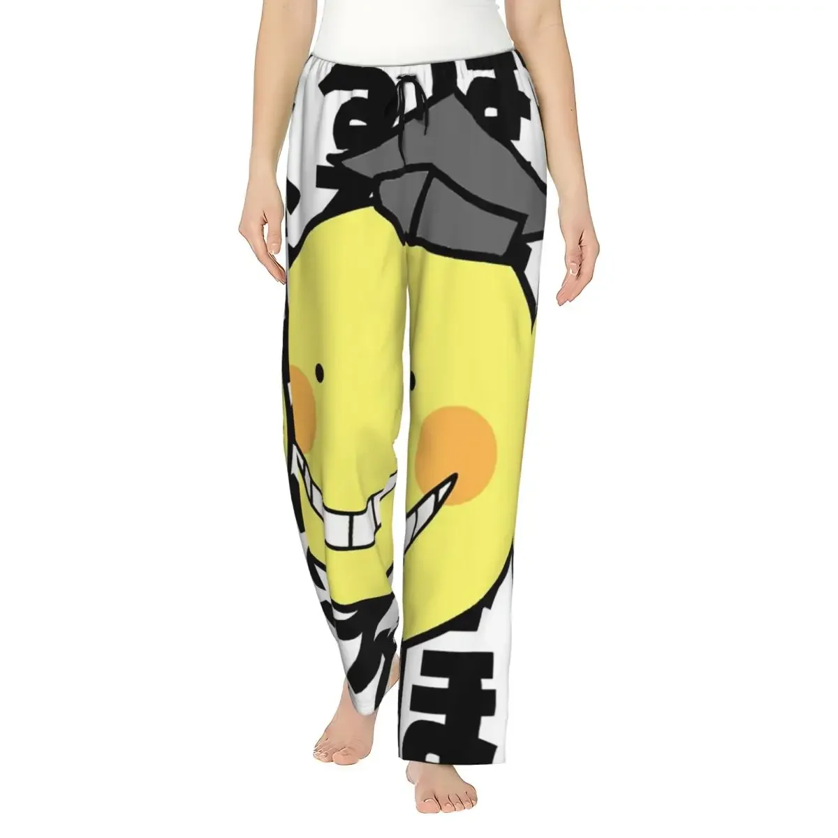 

Custom Assassination Classroom Octopus Koro Sensei Women Pajama Pants Lounge Sleep Sleepwear Bottoms with Pockets