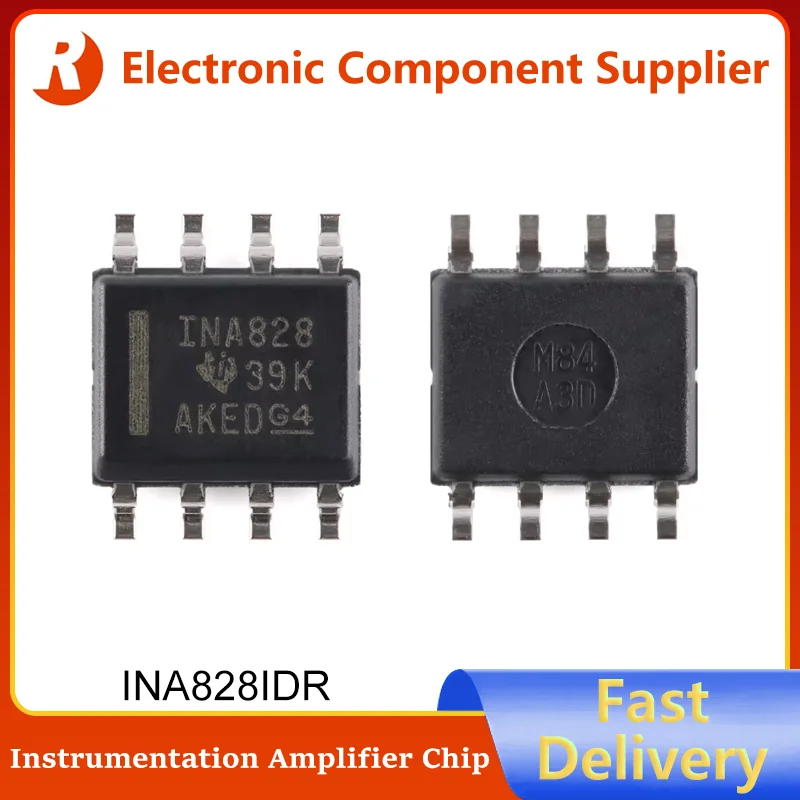 

5Pcs INA828 INA828IDR SOIC-8 SOIC8 Brand New and Original Precision Instrumentation Amplifier Chip IC in Stock Fast Deliver