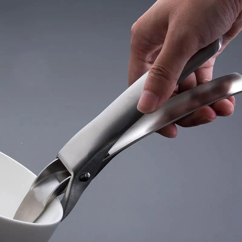 304 Stainless Steel Anti-Scalding Slip-Resistant Kitchen Tool for Plate Bowl Removal Easy Carry Clamp Kitchen Gadget