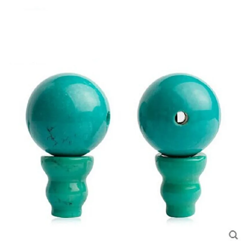 Guru Beads Natural Enhanced Turquoises Three-way Bead and Tower for Making Rosary BRO600