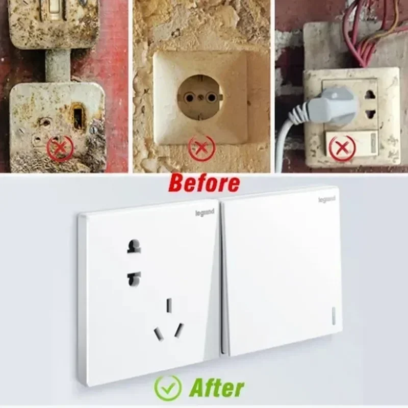 86Type Cassette Repairer Dark Box Repair Screw Plug Switch Old Socket Boxes Replacement Fixed Wall Repair Box Support Rod