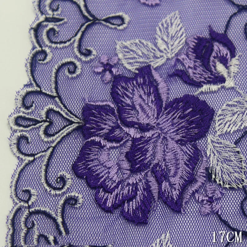 Imagem -04 - Flor Bordados Malha Lace Tecidos Faça Você Mesmo Bra Costura Acessórios Lingerie Guarnição Roupa Interior 29 Jardas