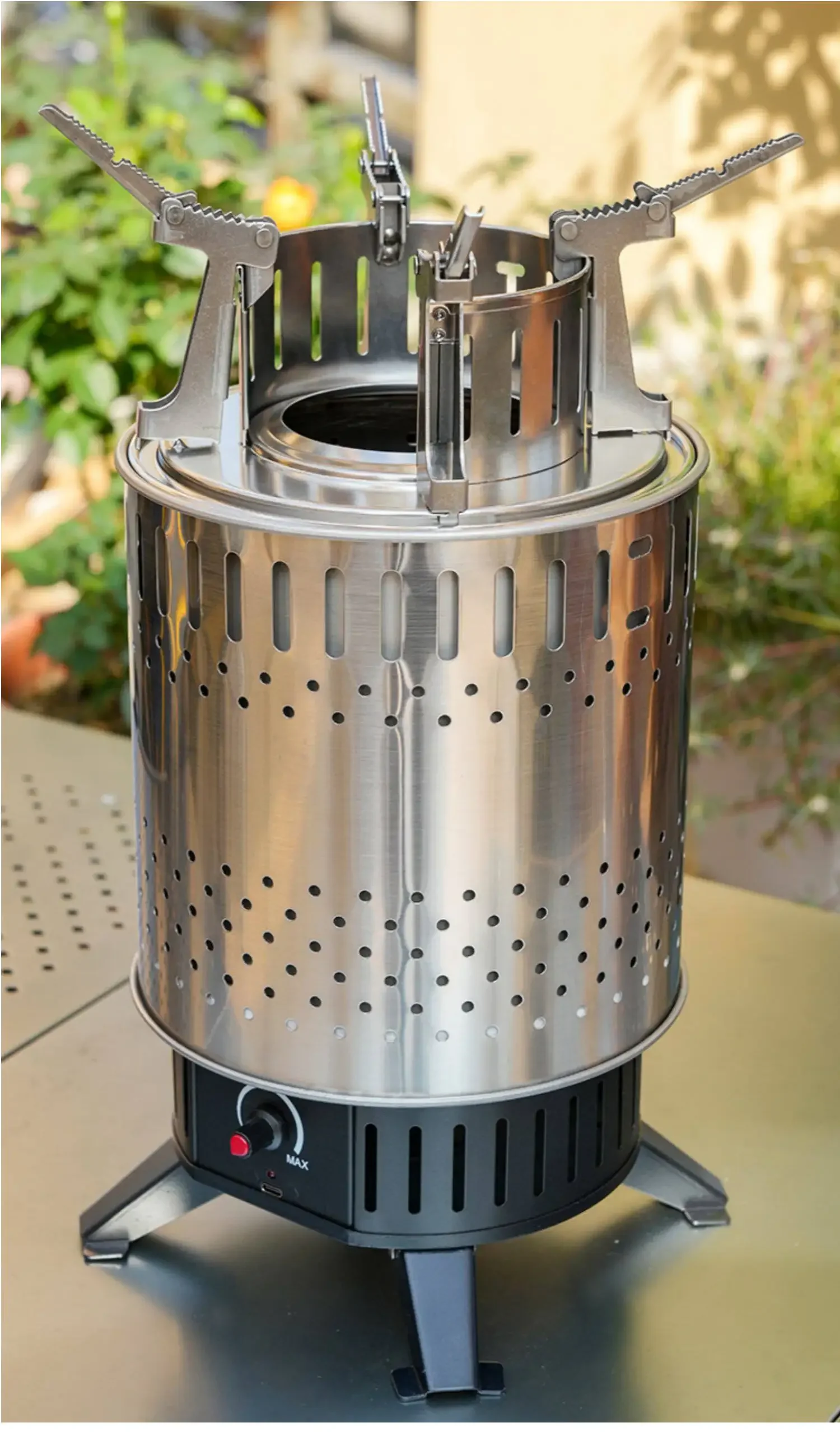 Limited Offer Outdoor Courtyard Firewood Stove Picnic Stove Portable Windproof Charcoal Gasification Camping Firewood Stove