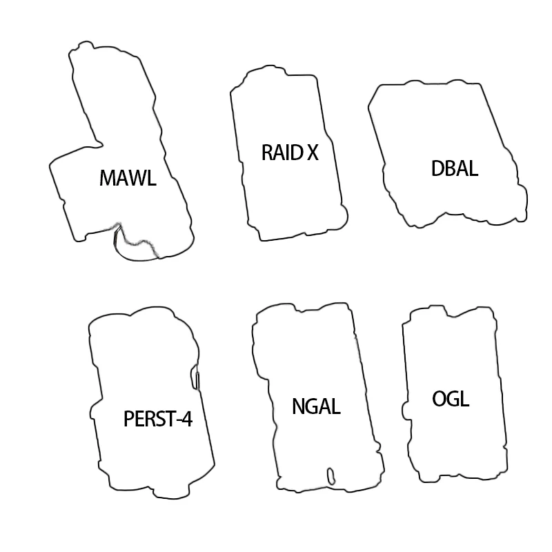 وادسن M300A M600C الأبيض مصباح ليد جيب NGAL/OGL/DBAL/MAWL صندوق بطارية ضوء إحترافي M300/M600 الكشافة #1