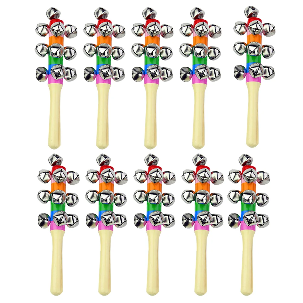 10 Pcs Hand Bell Baby Music Gifts for The Sensory Bells Kids Musical Instrument Rattles