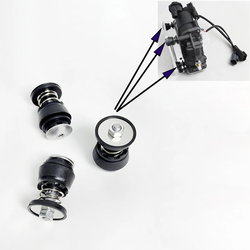 

3 шт. запасные части компрессора пневматической подвески, пружинная поддержка для LR4 AMK L322 AMK LR078650 LR041777