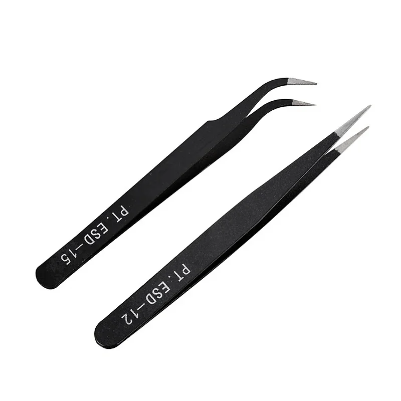 Stainless Steel Multipurpose Eyebrow Tweezers for Makeup Nail Art Rhinestone Pick Tool - Precision Decoration Grooming