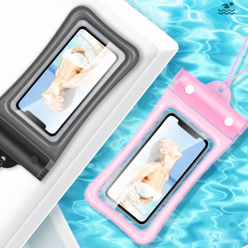 Touchscreen Phone Waterproof Drifting Swimming Photography Sealed Diving Bag Airbag Takeaway Waterproof Protective Cover