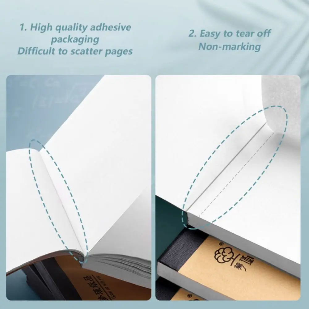 50/100 Sheets Simple Partition/Blank Draft Paper Tearable Thickened Math Arithmetic Paper Rough Book School Office