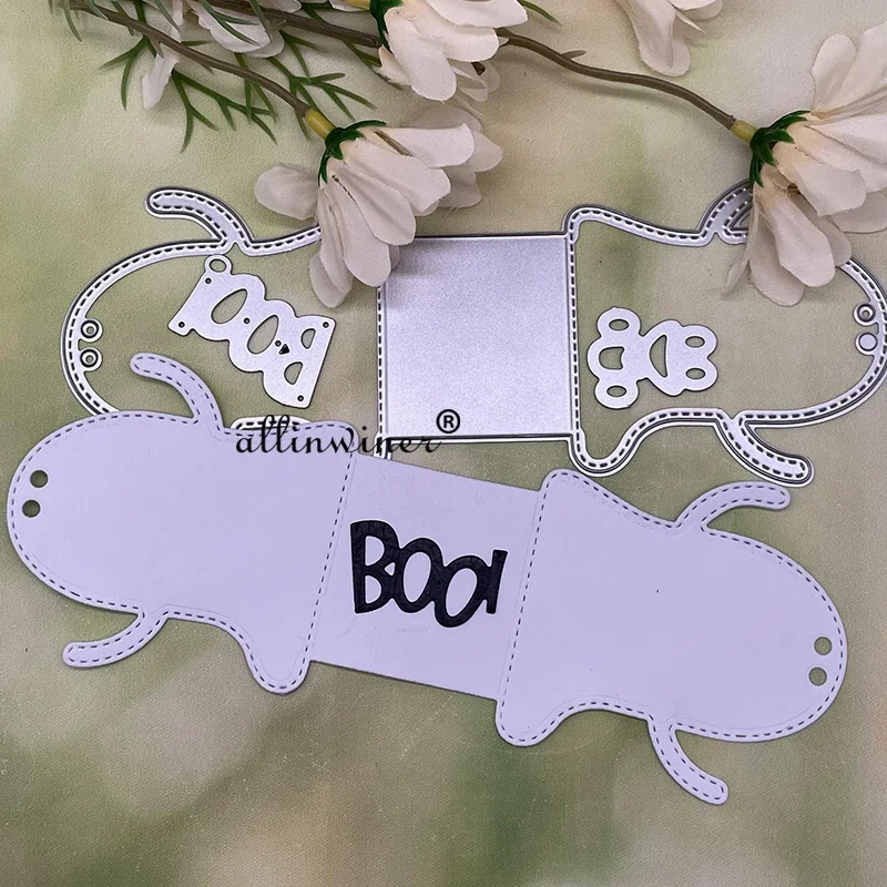 

Ghost Halloween box Metal Cutting Dies for DIY Scrapbooking Album Paper Cards Decorative Crafts Embossing Die Cuts