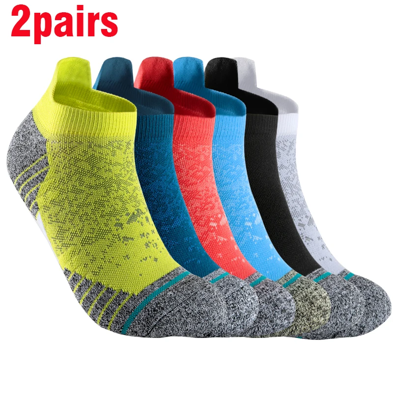 2 Pairs Cycling  Socks Men Nurse Compression Bike For Women Mtb Guard Socks Stockings Sport Grip Barre Socks Invisible socks