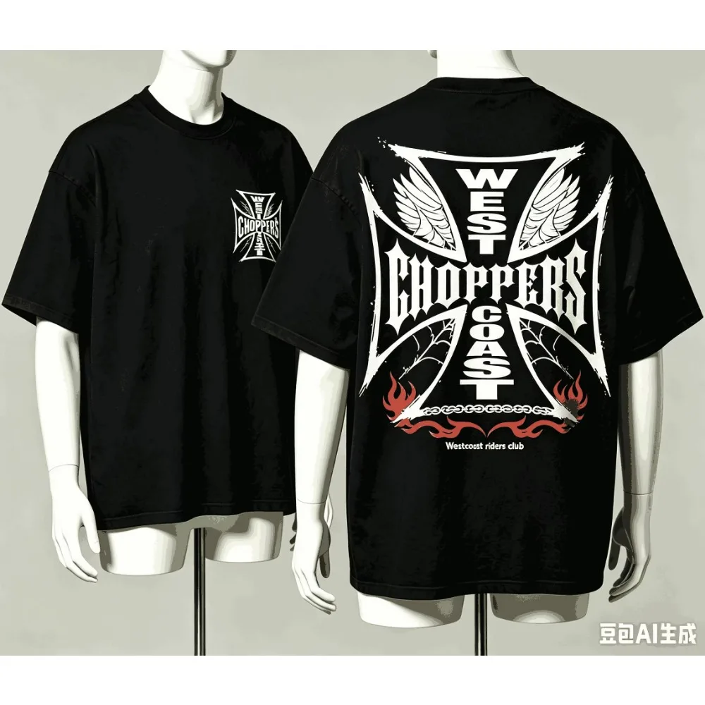 West Coast Choppers Fan Gift Graphic T-Shirt Unisex Harajuku Oversized Short Sleeve Streetwear Casual Tee Tops Soft Cotton Wear