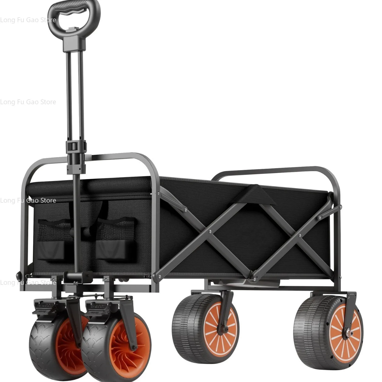 Portable Electric Camping Trolley Folding Durable Storage Adjustable Trolley Convenient Transport Sundries Outdoor Tools