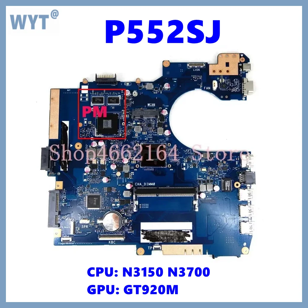 P552SJ UMA/PM Mainboard For ASUS P552SJ PU552SJ PRO552SJ PRO552SA PE552SA PX552SA PX552SJ P552S PU552S P552SA Laptop Motherboard