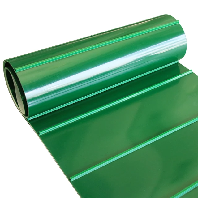 Factory direct sales green PVC customizable width food grade conveyor belt snack processing conveyor belt