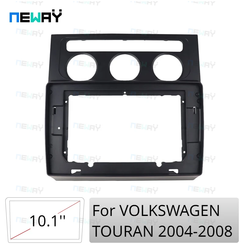 10.1 INCH Radio Fascia For VOLKSWAGEN TOURAN EcoFuel 2004-2008 Stereo GPS DVD Player Install Panel Surround Kit Frame