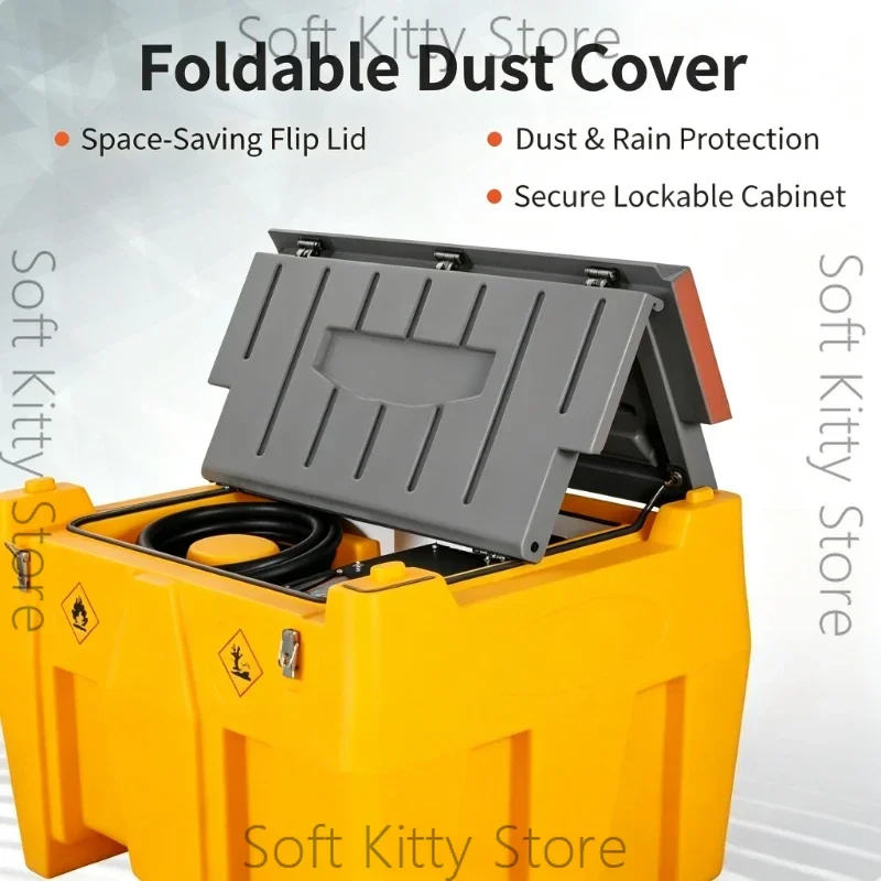 Mobile Truck Refueling Plastic Tank Built-in Electric Pump Explosion Proof Portable Diesel Fuel Dispenser Unit