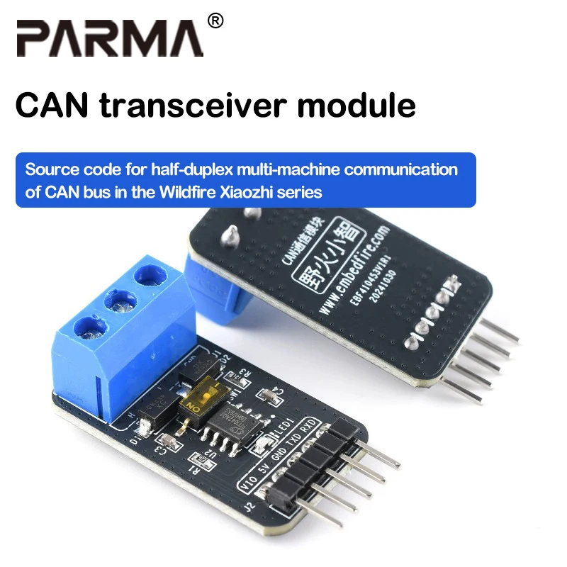 CAN transceiver module - CAN bus transceiver - Half-duplex multi-machine communication - With source code