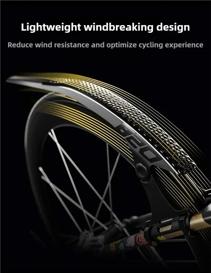 ENLEE Fahrrad Kotflügel Melone Fahrrad Schaber Kies Flacher Griff Schlamm Fliesen Wasser Barriere Einstellbar Erweitern Outdoor Regen Barriere – Detail 10