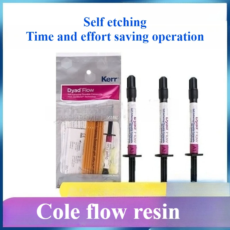 Dental Self Etching Adhesive Cole Flow Resin Dental Pit Fissure Sealant Material Photocuring Child Teeth Available Laboratory