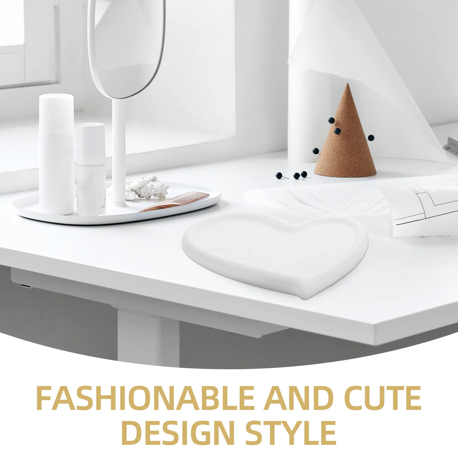 

Ceramic Trinket Tray Jewelry Dish Organizer Storage Plate for Home Bedroom Living Room Ring Dish Jewelry Tray Necklace Holder