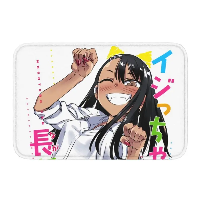 Hayase Nagatoro -Wiki Don't Toy With Me, Miss Nagatoro Front Door Mat Anti-Slip Outdoor Doormat Balcony Room Entrance Rug Carpet