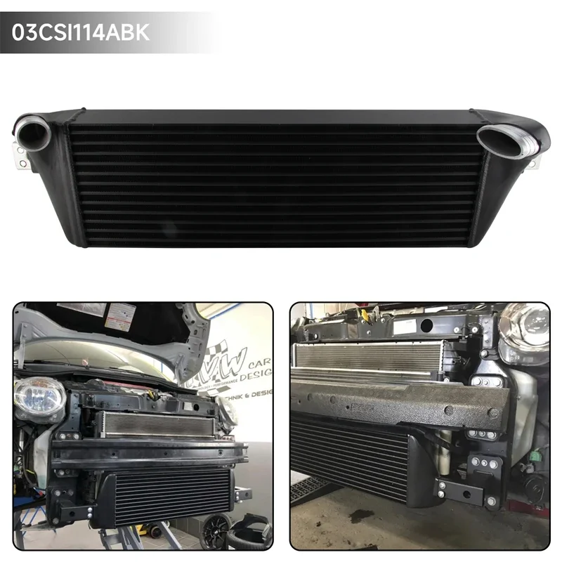 Competition Intercooler For Fiat 500 Abarth 1.4 Turbo 99 KW/135 PS 2008+ Black