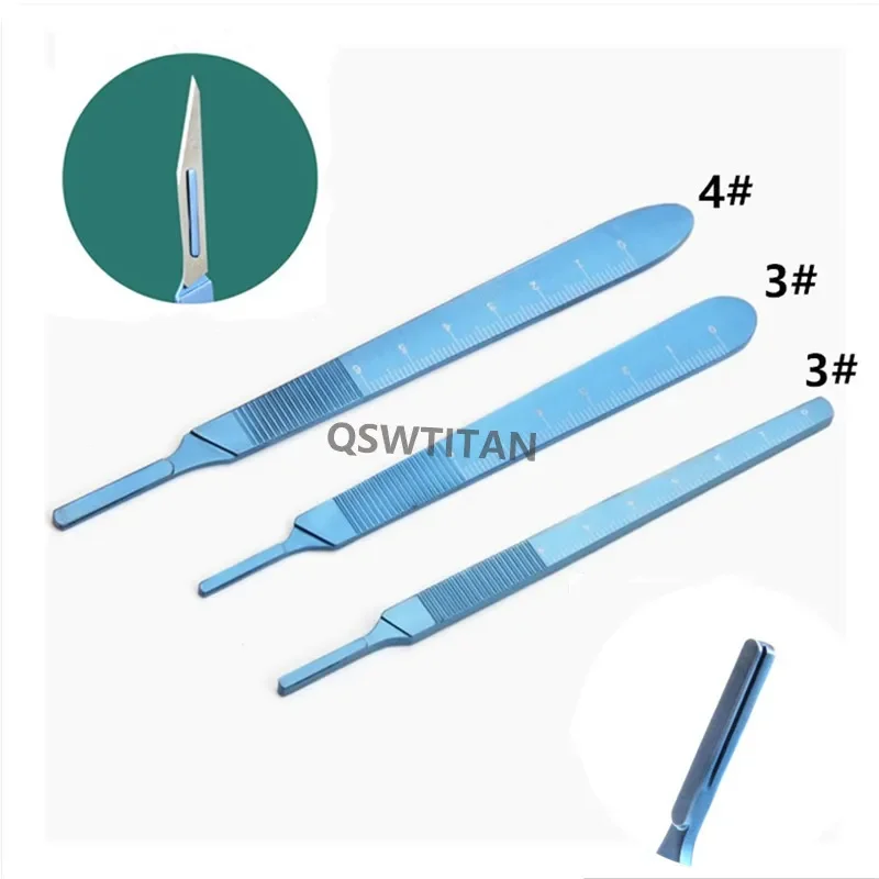 Ophthalmic Bard-parker blade handle stainless steel/Titanium eye surgical instrument