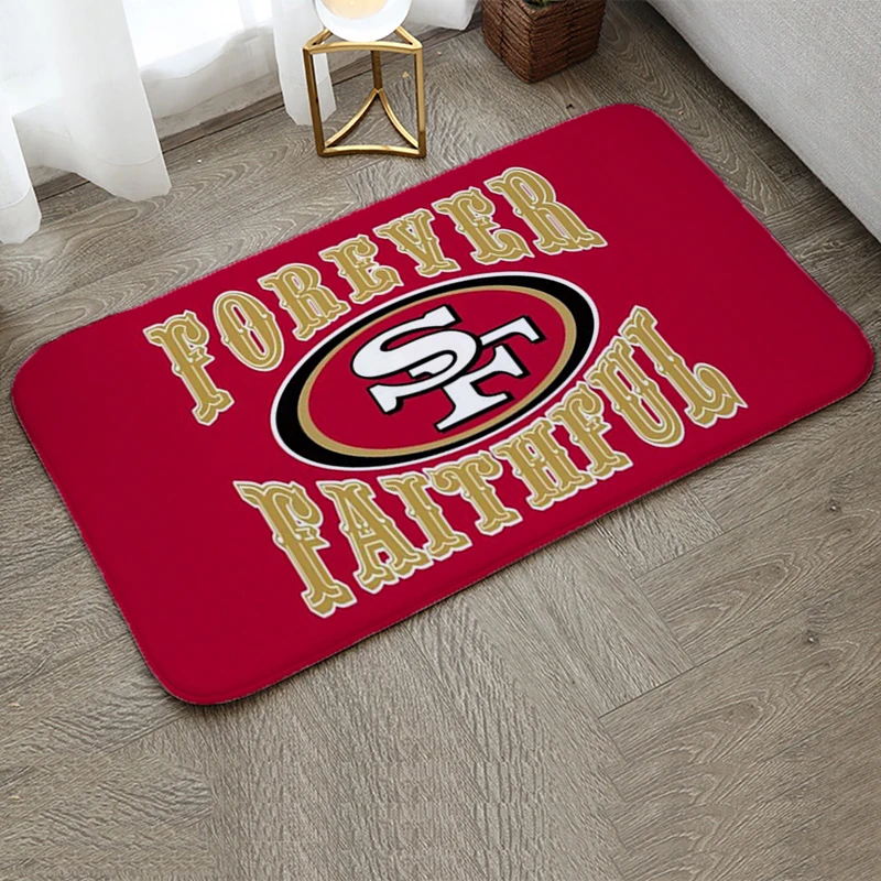 Entrance Doormat Hallwy Cartpet Living Room Rugs Foot Carpets Bathroom S-San Fransico 49ers Rug Floor Mats Non-slip Hallway Mat